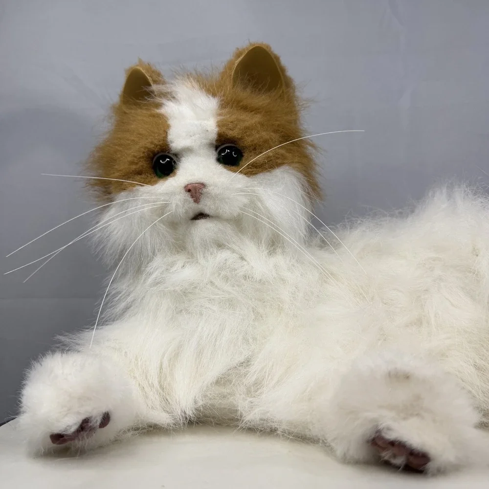 Hasbro Lulu My Cuddlin Kitty White Cat FurReal Friends Interactive Toy / READ